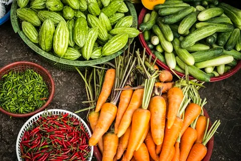 Vegetables crop